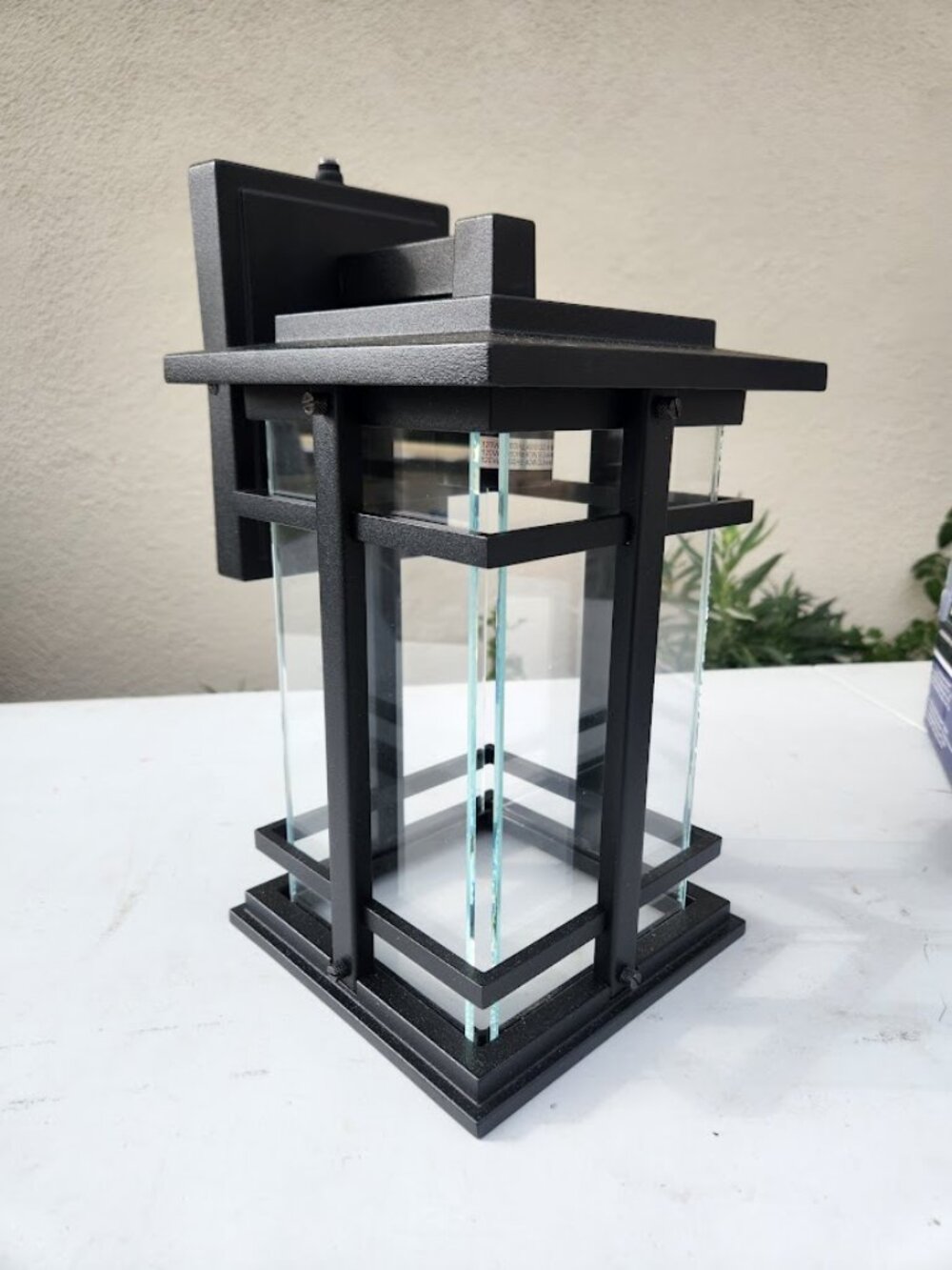 NEW Lutec Craftsman Outdoor Coach Light Lantern Lighting Wall Hardwired Electric